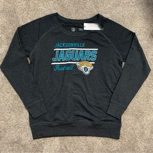 New Rare NFL Jacksonville Jaguars Women’s Gray French Terry Sweatshirt Large NWT